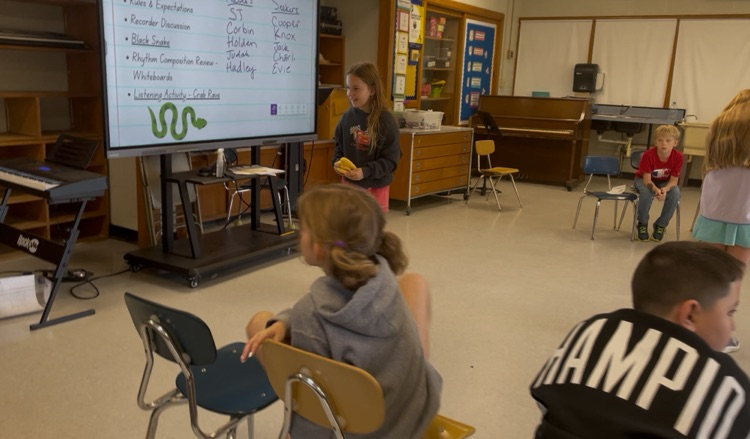 students playing “Black Snake.”