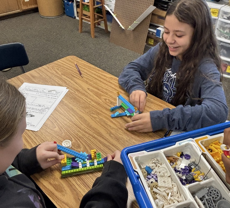 students with hockey game