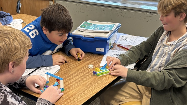 students woth hockey game