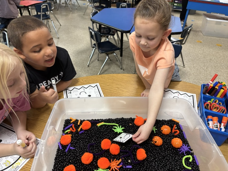 kids playing letter game