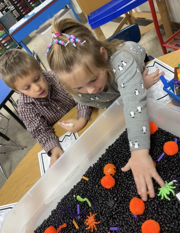 kids playing letter game