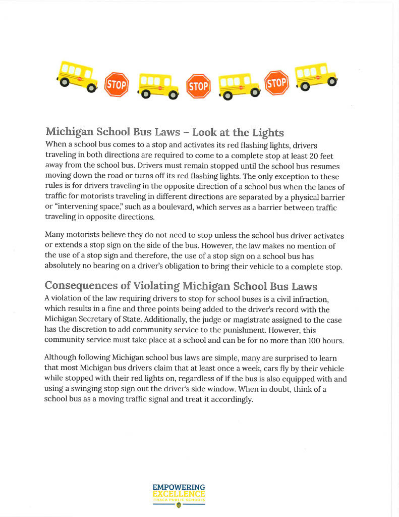 Michigan Bus Laws - Look at the Lights