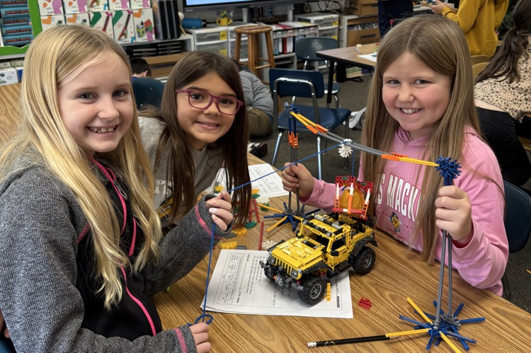 students with pumpkin