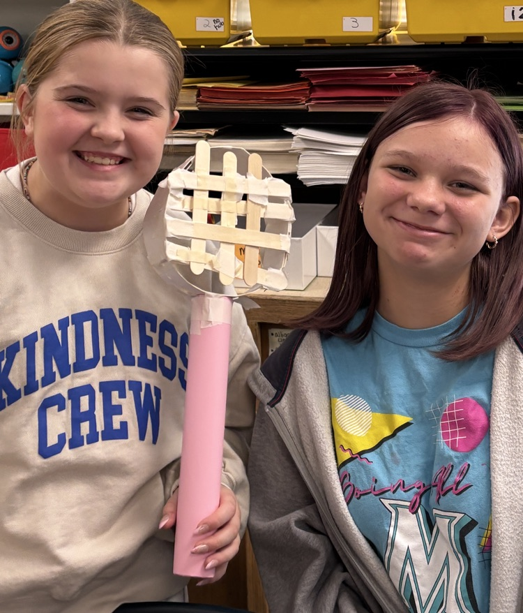 students with racket