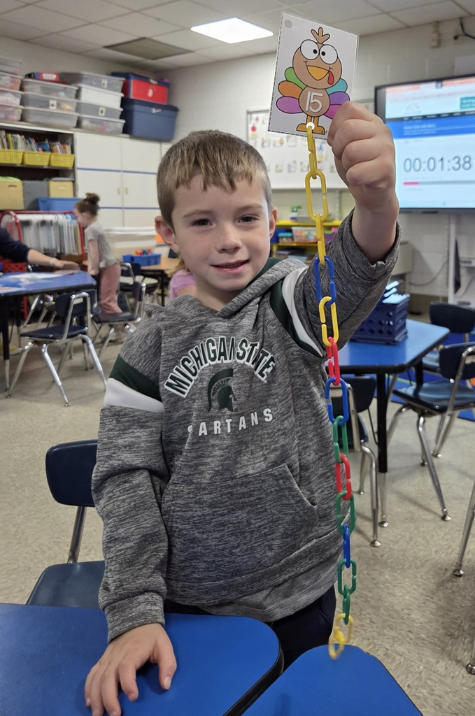 kids working on math