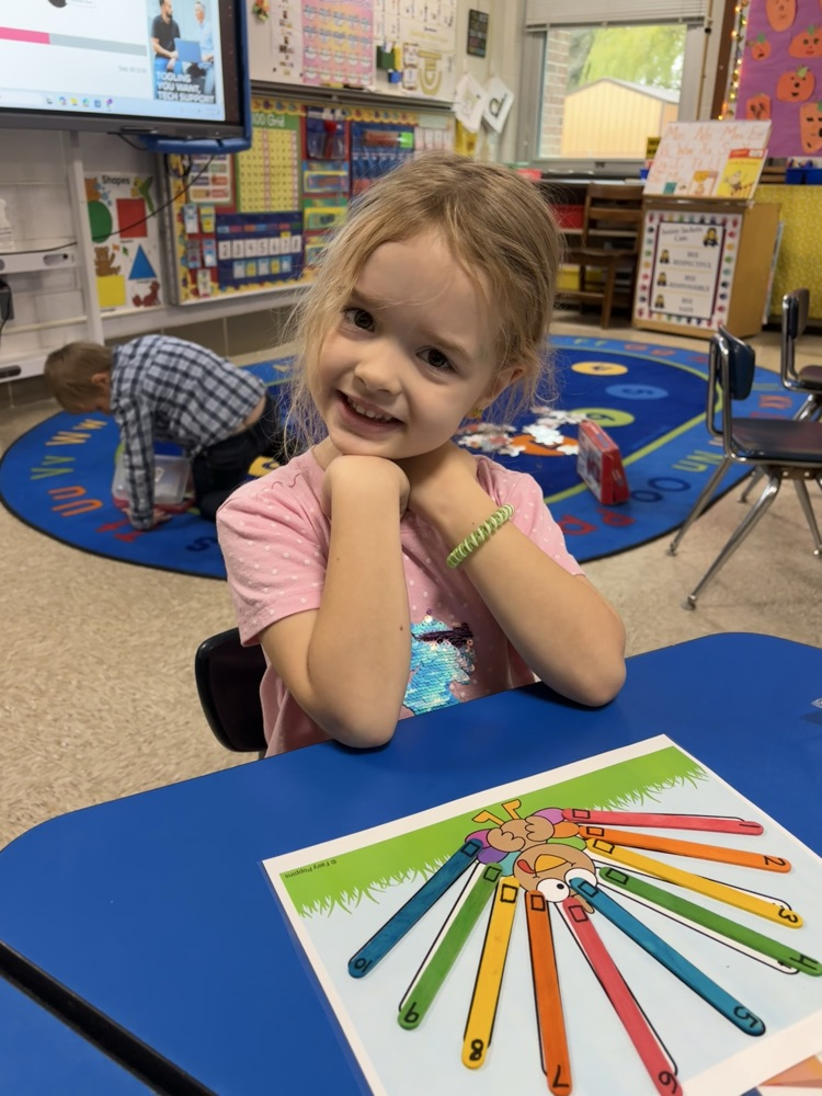 kids working on math