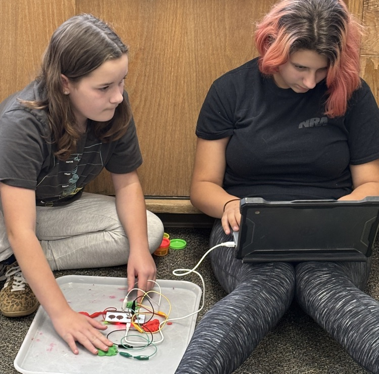 students with circuits