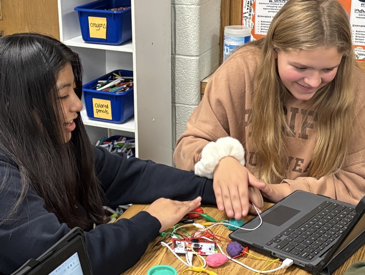 students with circuits