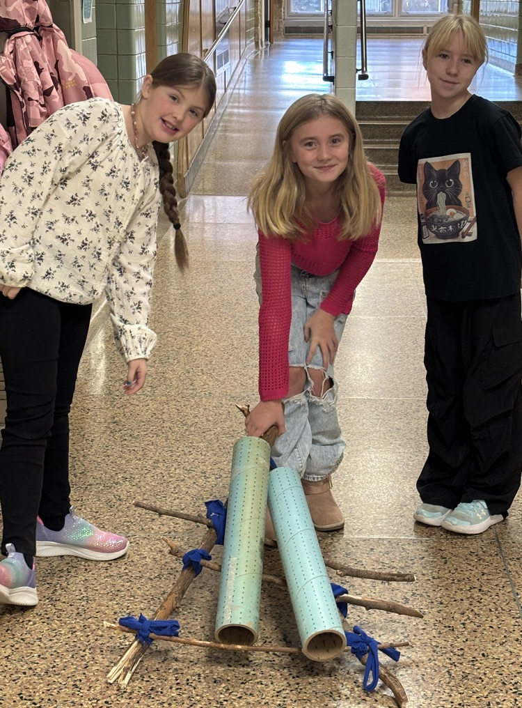 students with travois 