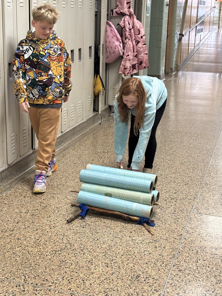 students with travois 