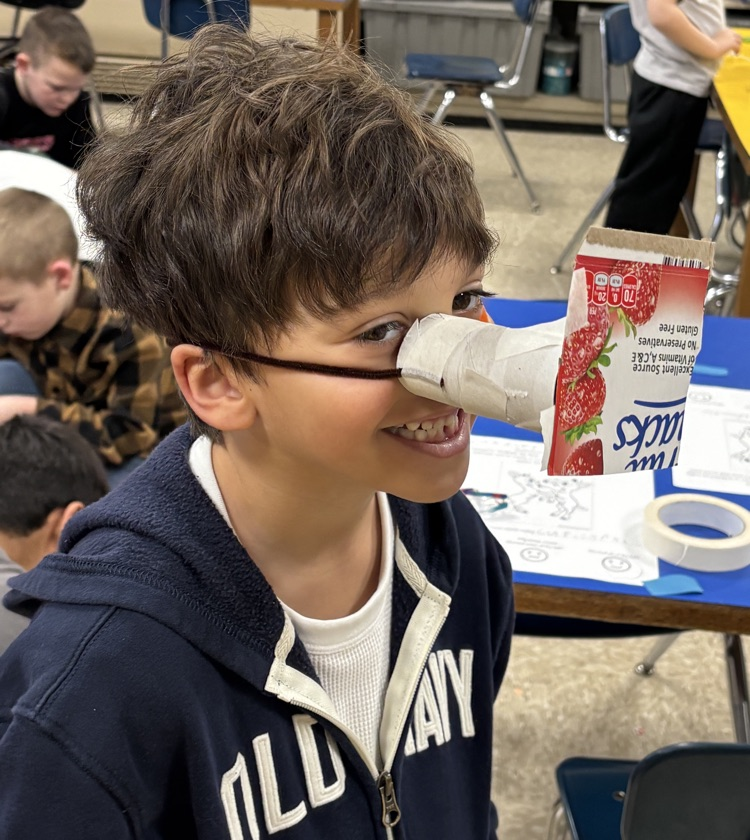 student with nose cover 