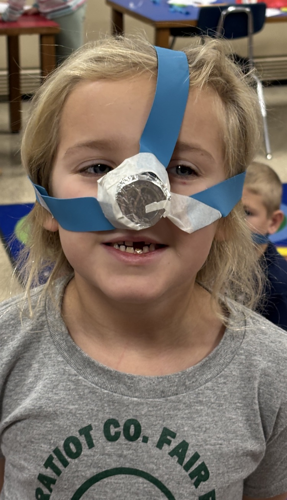 student with nose cover 