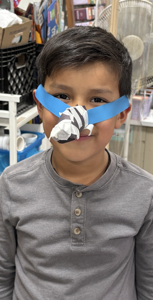 student with nose cover 