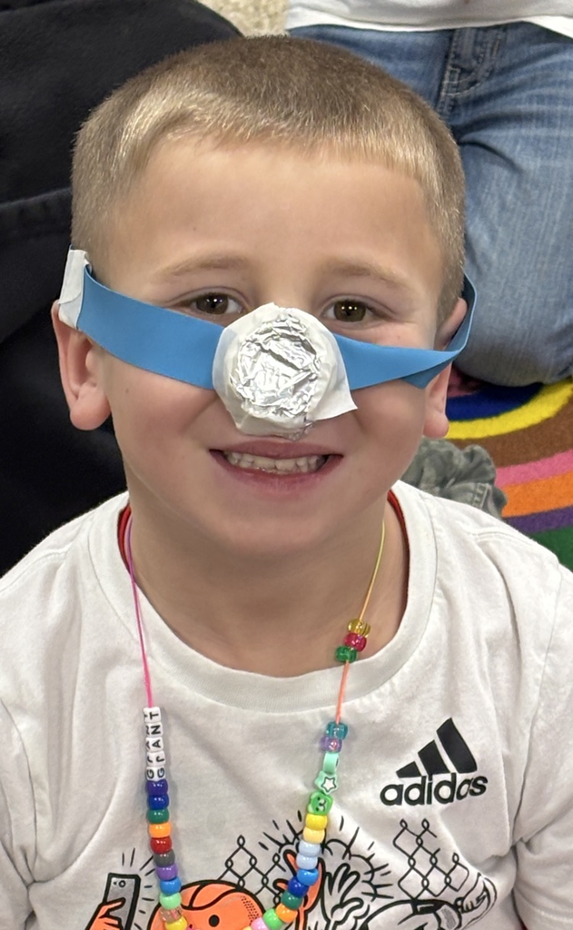 student with nose cover 