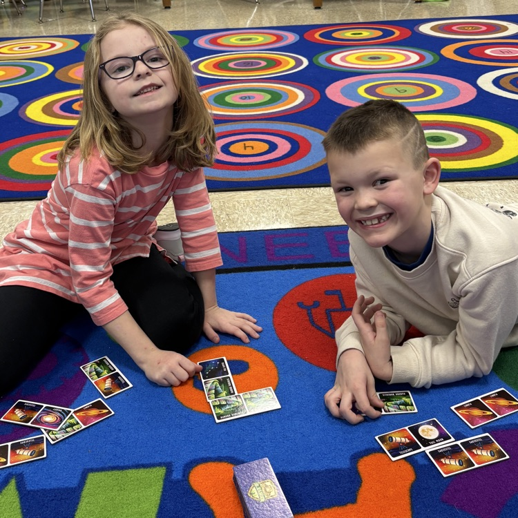 students playing game 