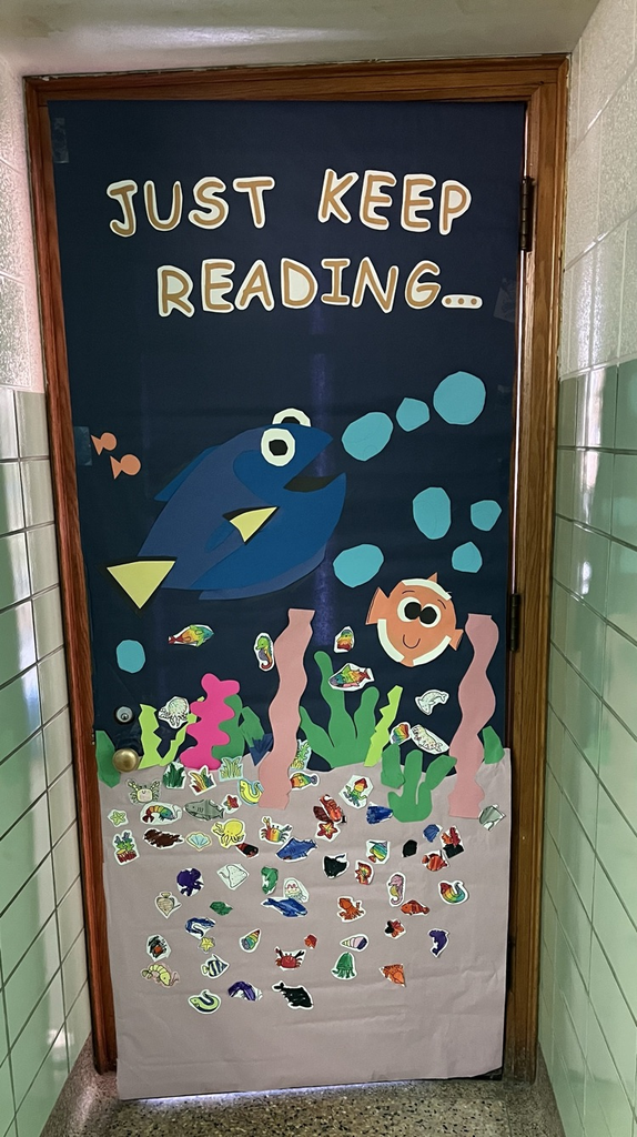 Door with Dori from Finding Nemo on it