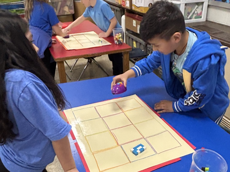 students with robots 