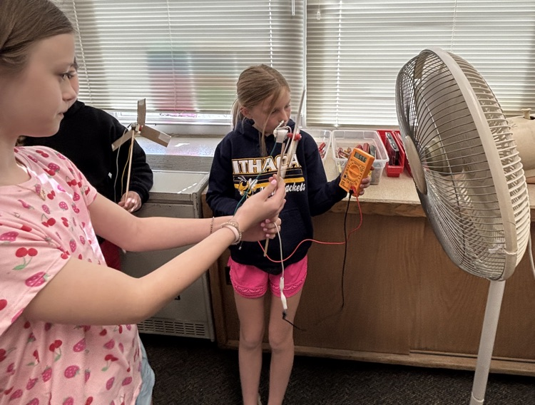 students with turbine 