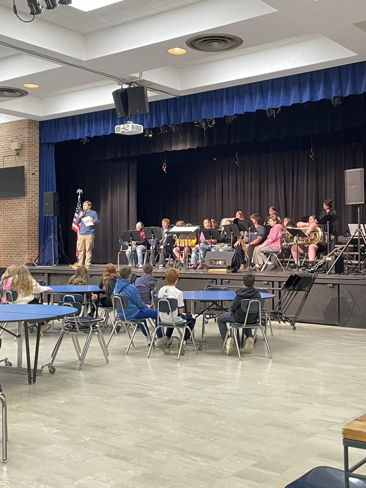 students watching a band