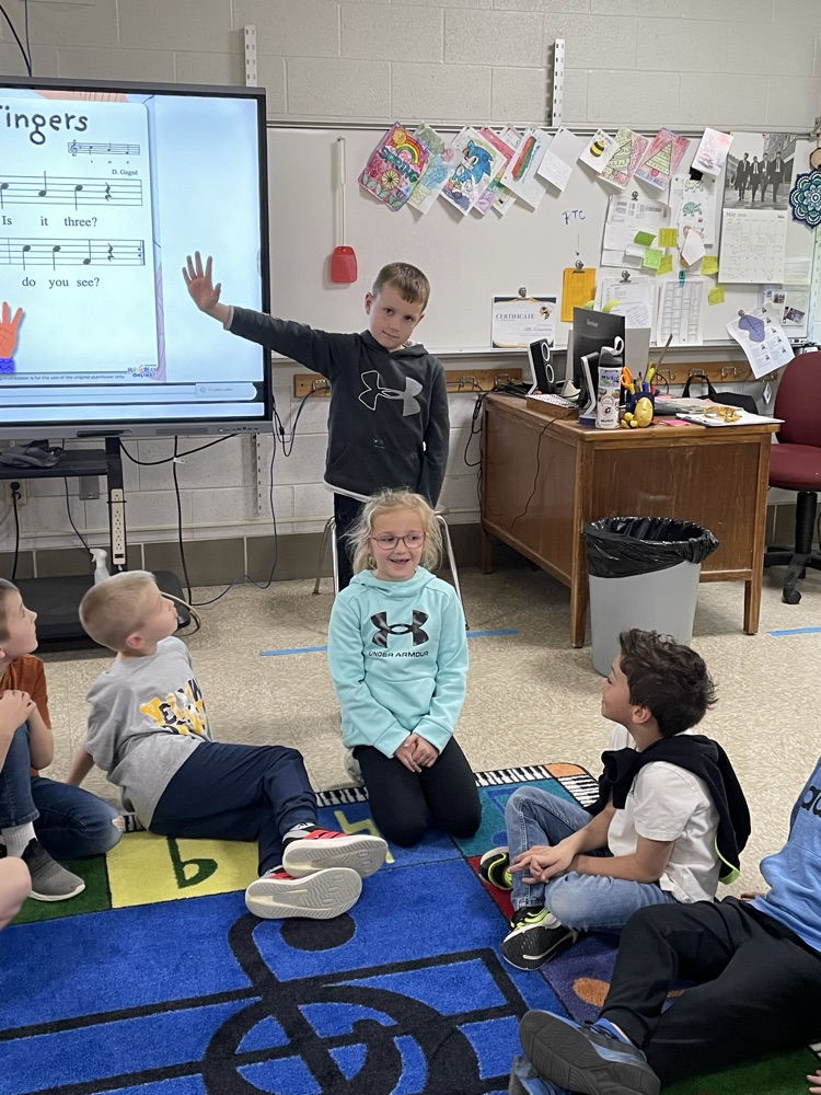students playing a game