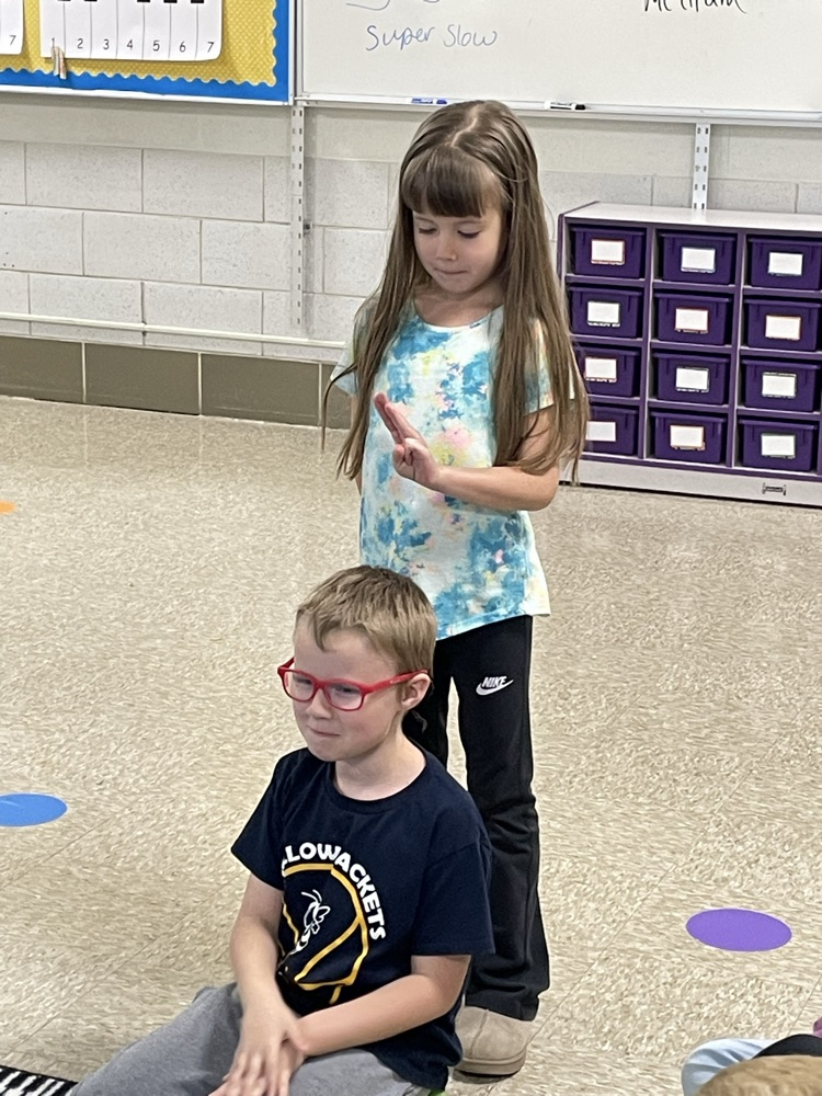 students playing a game