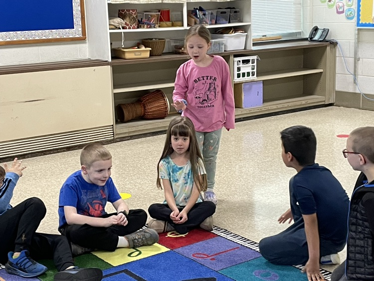 students playing a game