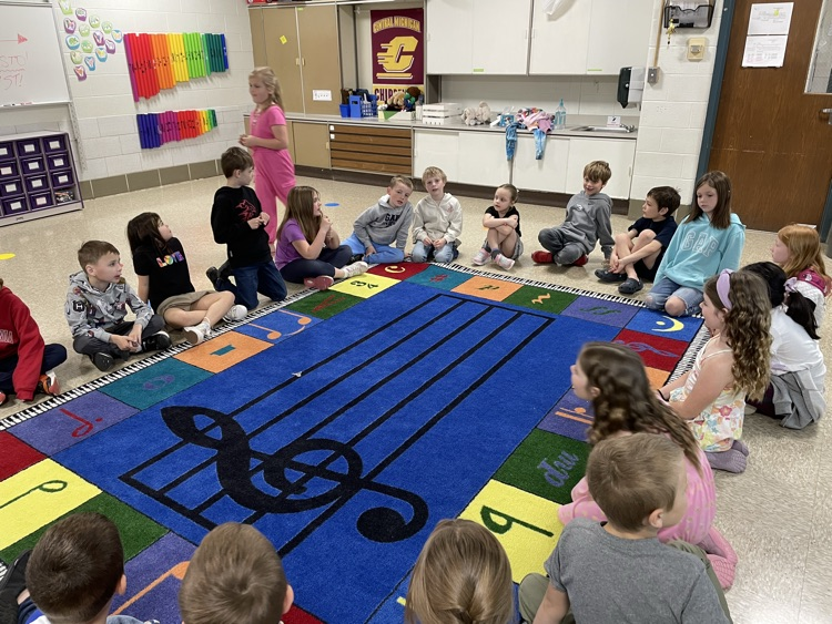 students playing a game