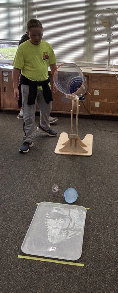 students with wind tunnel 