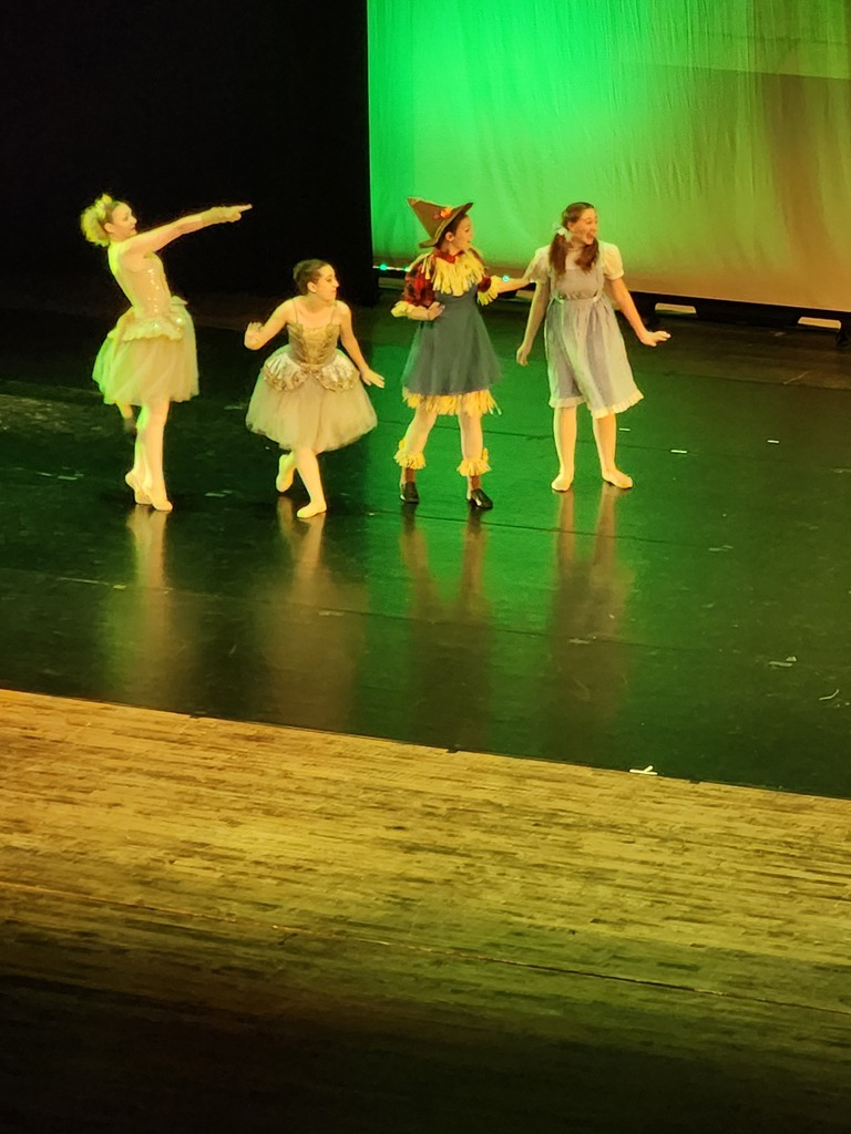 3rd and 4th graders at a dance performance by the Academy of Performing Arts..