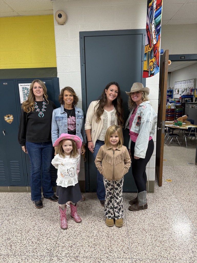 staff and students dressed up for Dolly Day