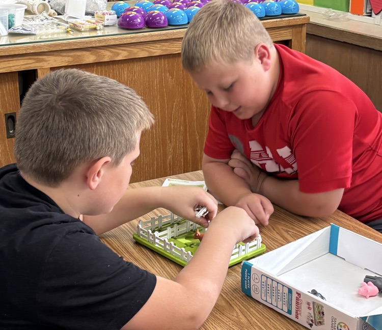 students playing game 