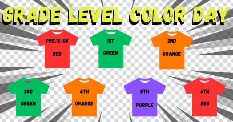 a post describing what color to wear for color grade level day in honor of homecoming week