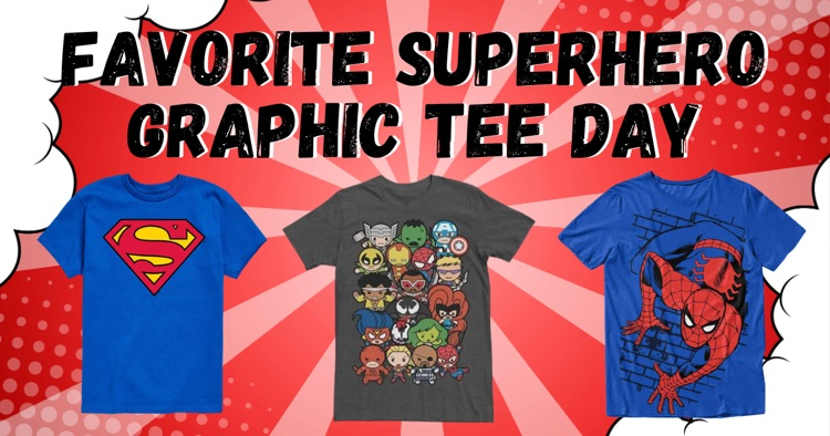 an image showing students to wear their superhero or graphic tshirt for homecoming week