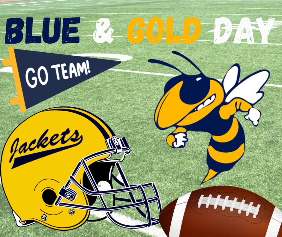 football helmet, football, pennant, and yellowjacket