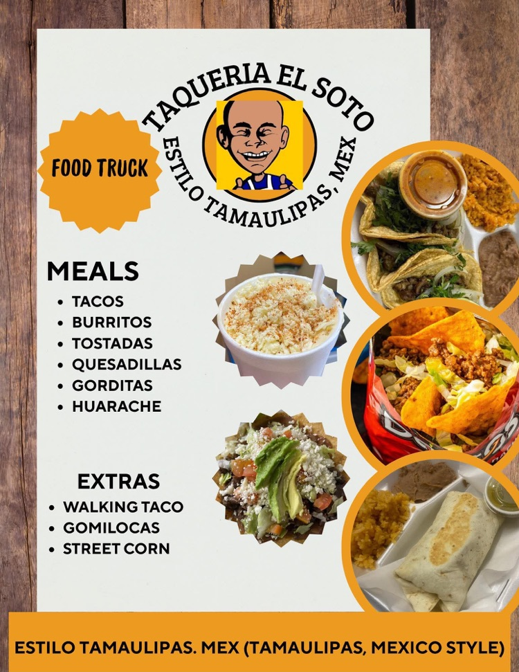 taqueria el Soto menu