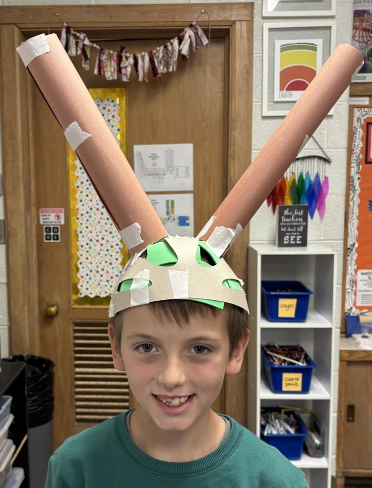 student with animal ears 