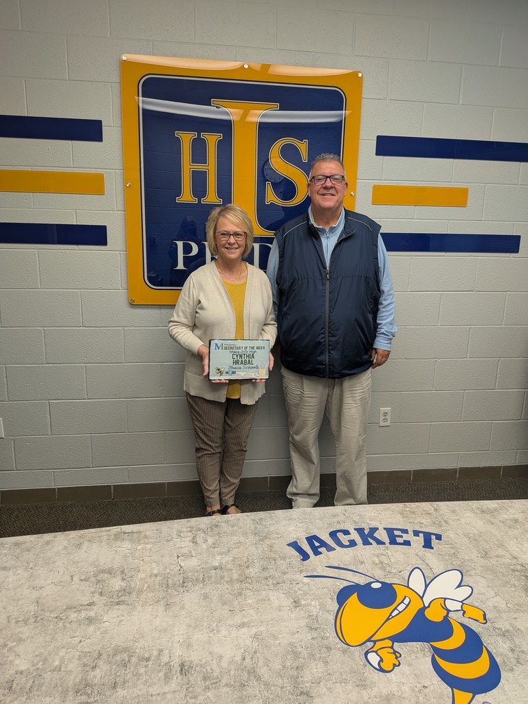 Photo of Mrs. Hrabal and Mr. Thompson