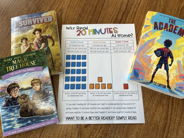 Read at home every day!