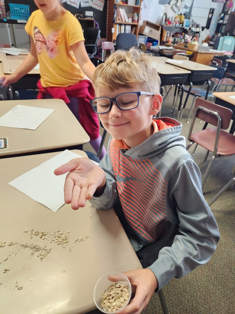 4th graders holding a beetle...