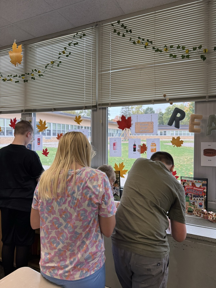 students working on math