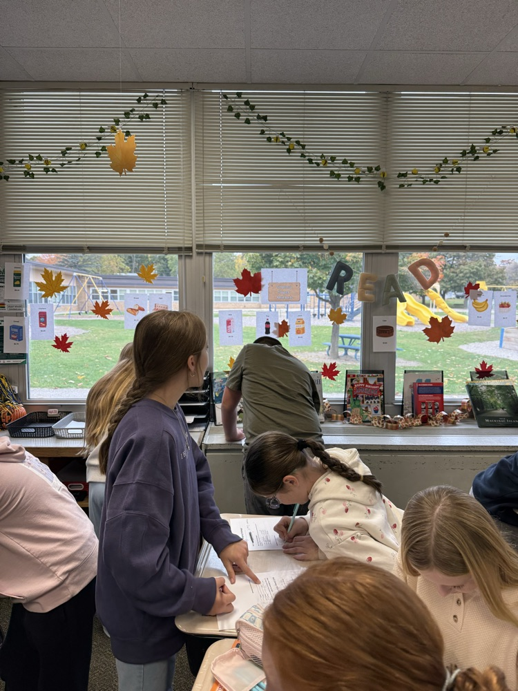 students working on math