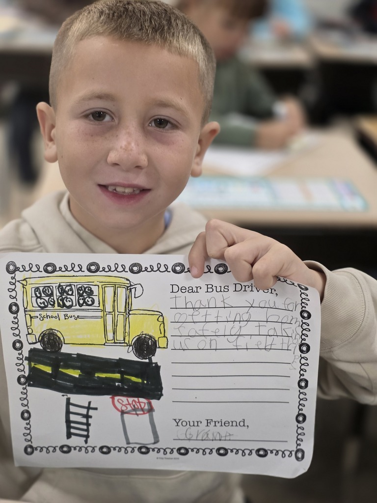 Thank you picture for bus drivers.