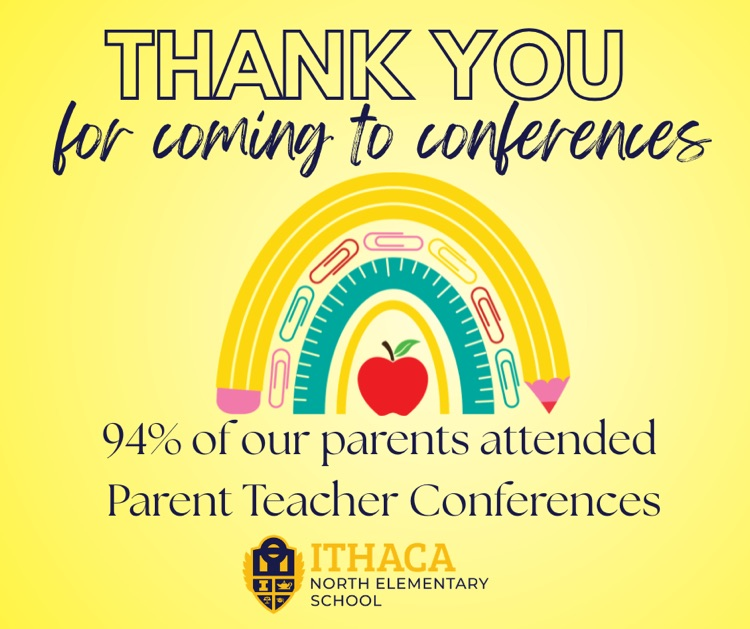 a post to let everyone know our school parent teacher conferences had a 94% attendance 