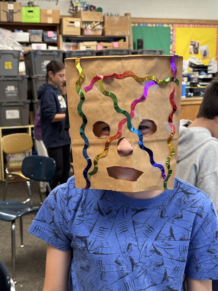 student with mask 