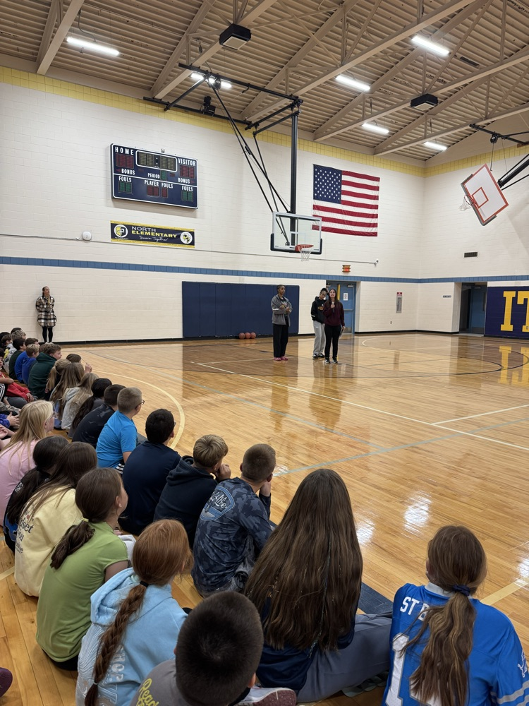 students at assembly 