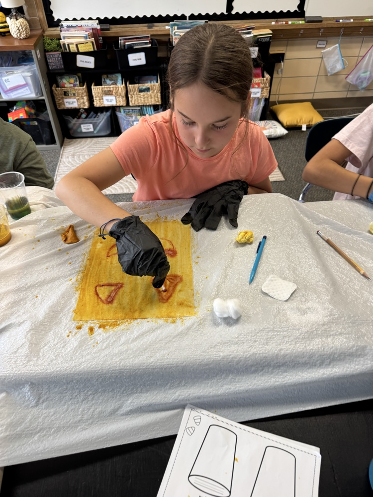 students working on project