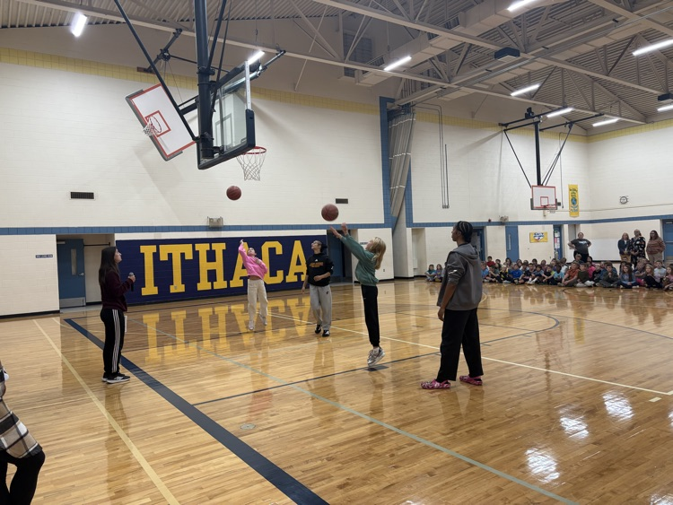 Kids playing basketball