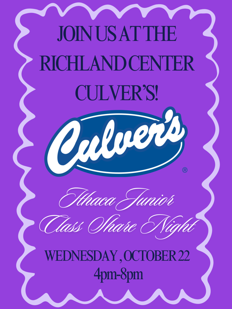 Class of 2027 Junior Class Culvers Share Night 2025