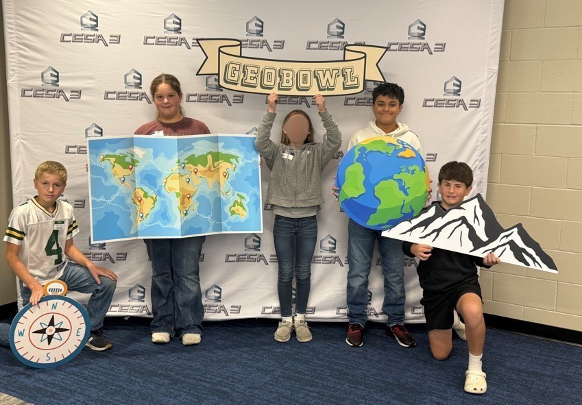 6th Grade 2025 GeoBee team