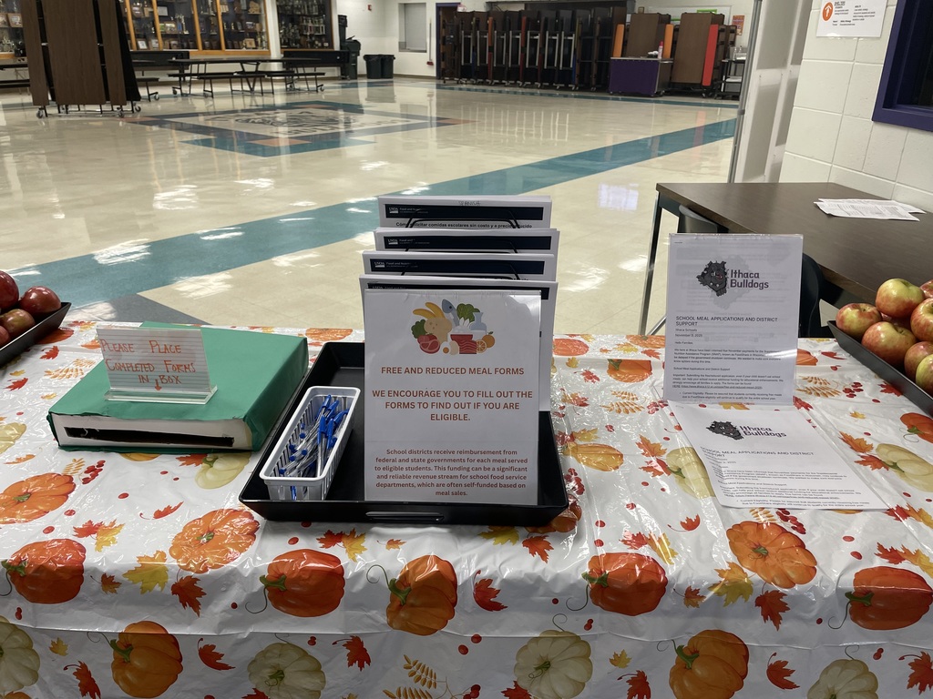 Free and Reduced Meals and nutrition department table at P/T conferences 2025